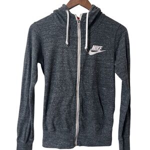 Nike Gray Zip-Up Hoodie | Small